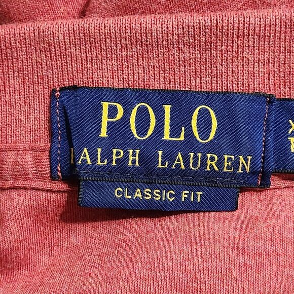 Polo Ralph Lauren Polo Classic Fit Polo Shirt Mens Size XL XLarge Red‎ Cotton - Picture 8 of 11